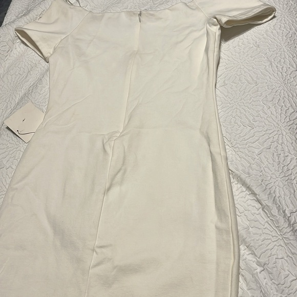 Lulu's Cream Off-Shoulder Sheath Mini Dress - Picture 6 of 6